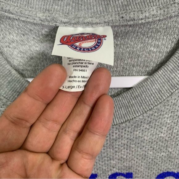 Vintage 90s MLB Baseball Kansas City Royals Men’s Size XL Grey Waffleknit Shirt - Picture 4 of 8